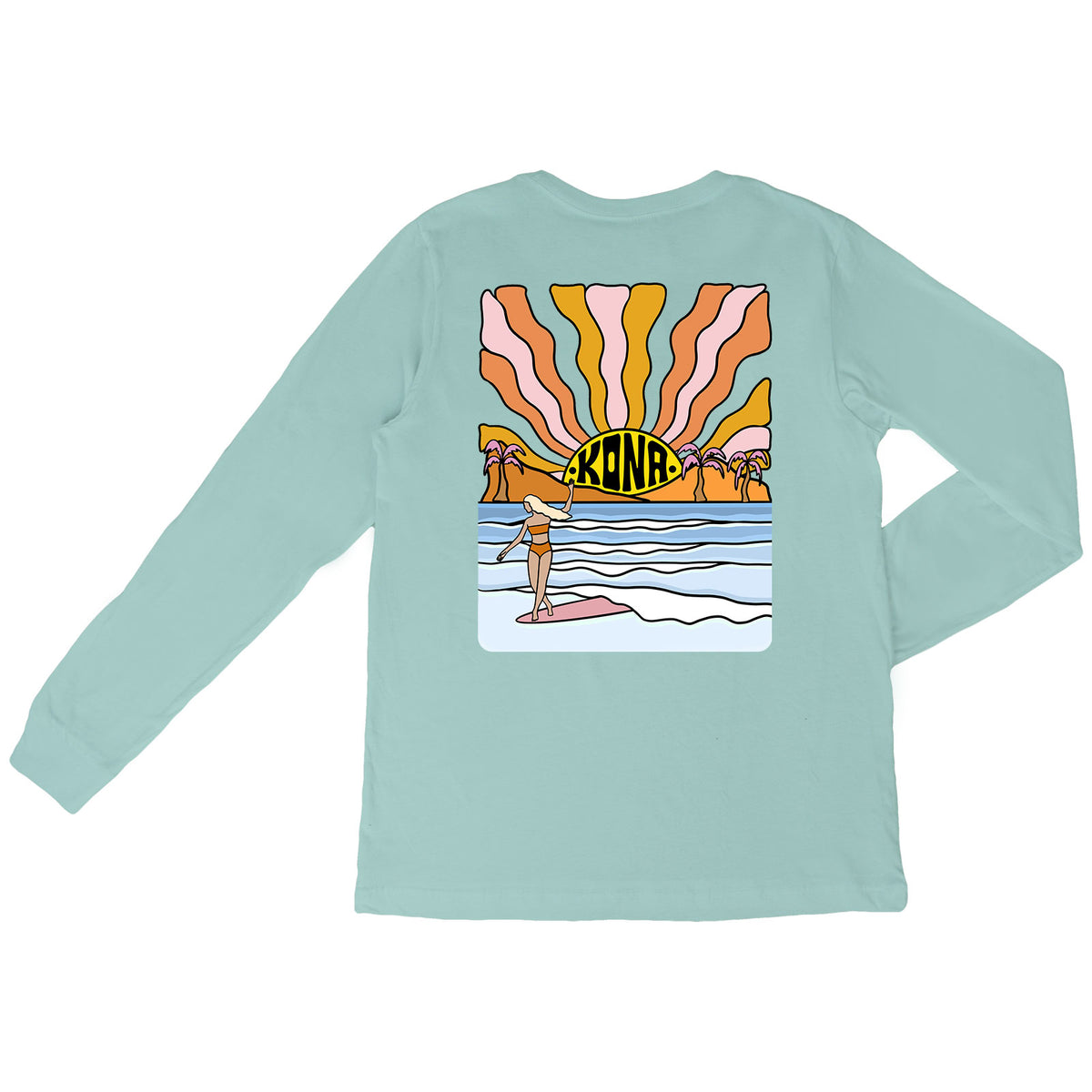 Evening Surfer Girls Long Sleeve Shirt