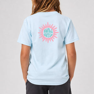 Sun Badge Girls T-Shirt - Chambray