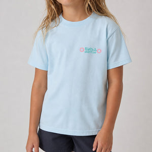 Sun Badge Girls T-Shirt - Chambray