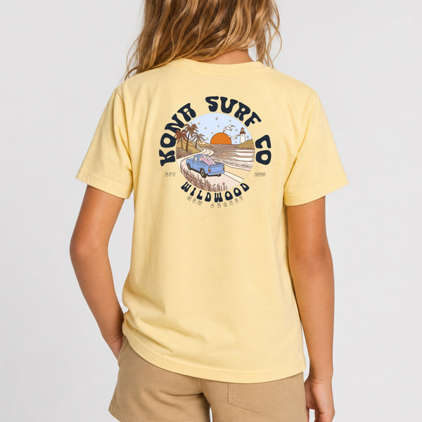 Road to the Beach Girls T-Shirt - Butter