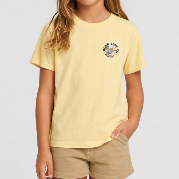 Road to the Beach Girls T-Shirt - Butter