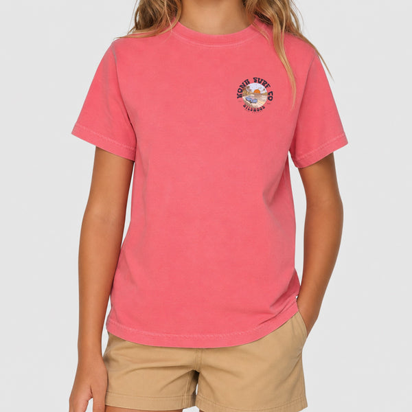 Road to the Beach Girls T-Shirt - Watermelon