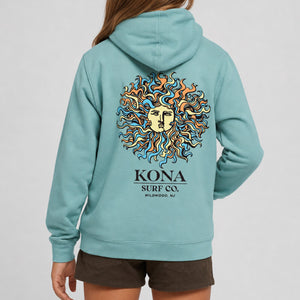 Original Sun Girls Pullover Hoodie - Pigment Mint/Summer