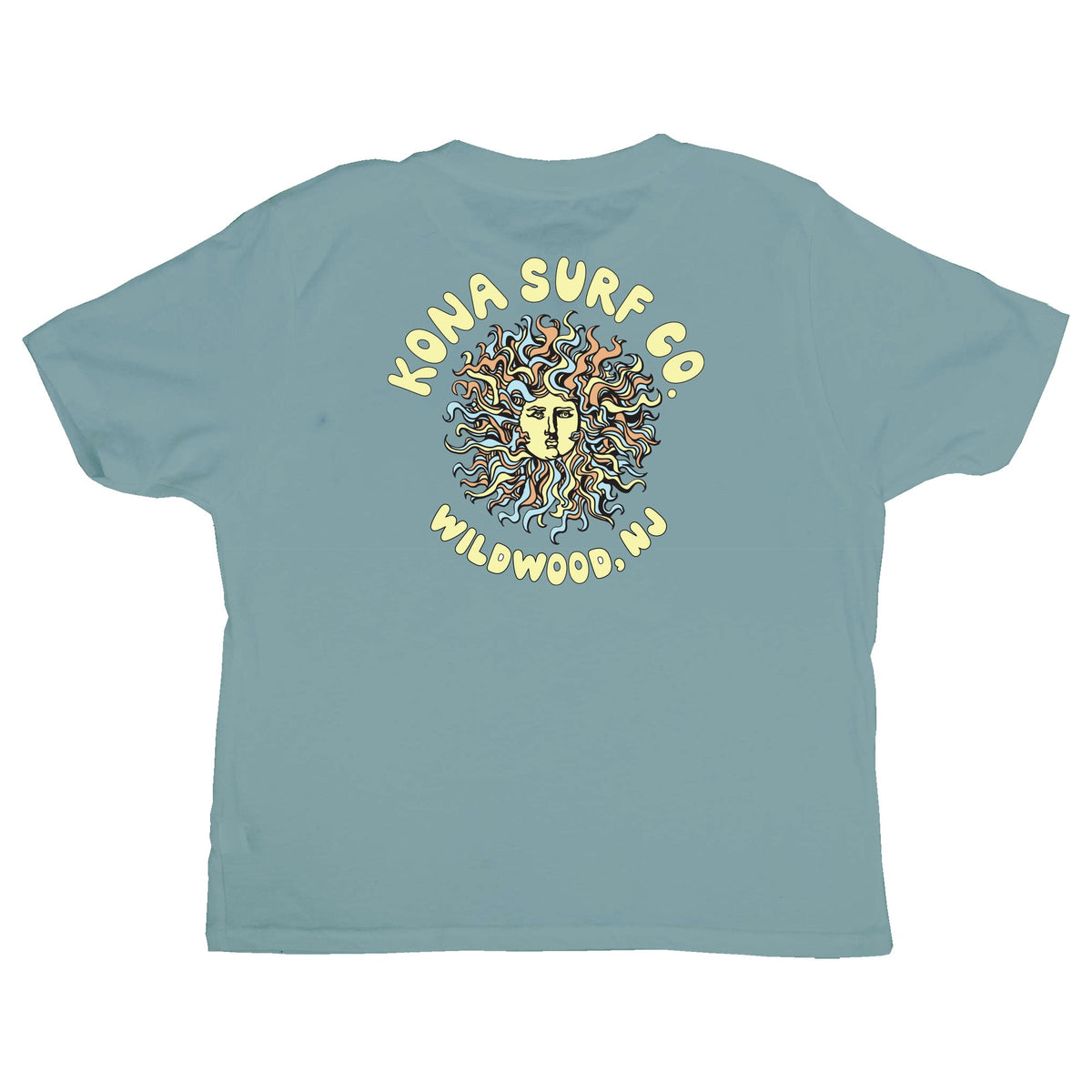 Bubble Original Sun Toddler Girls T-Shirt - Dusty Blue/Summer