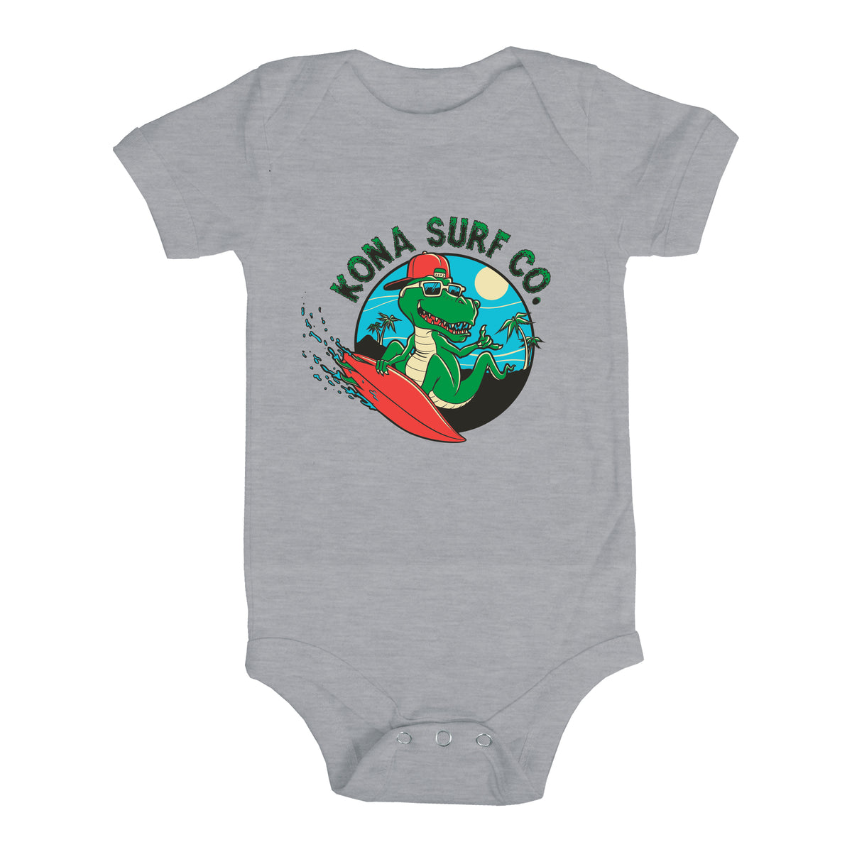 Shreddin T-Rex Infant Boys Short Sleeve Onesie