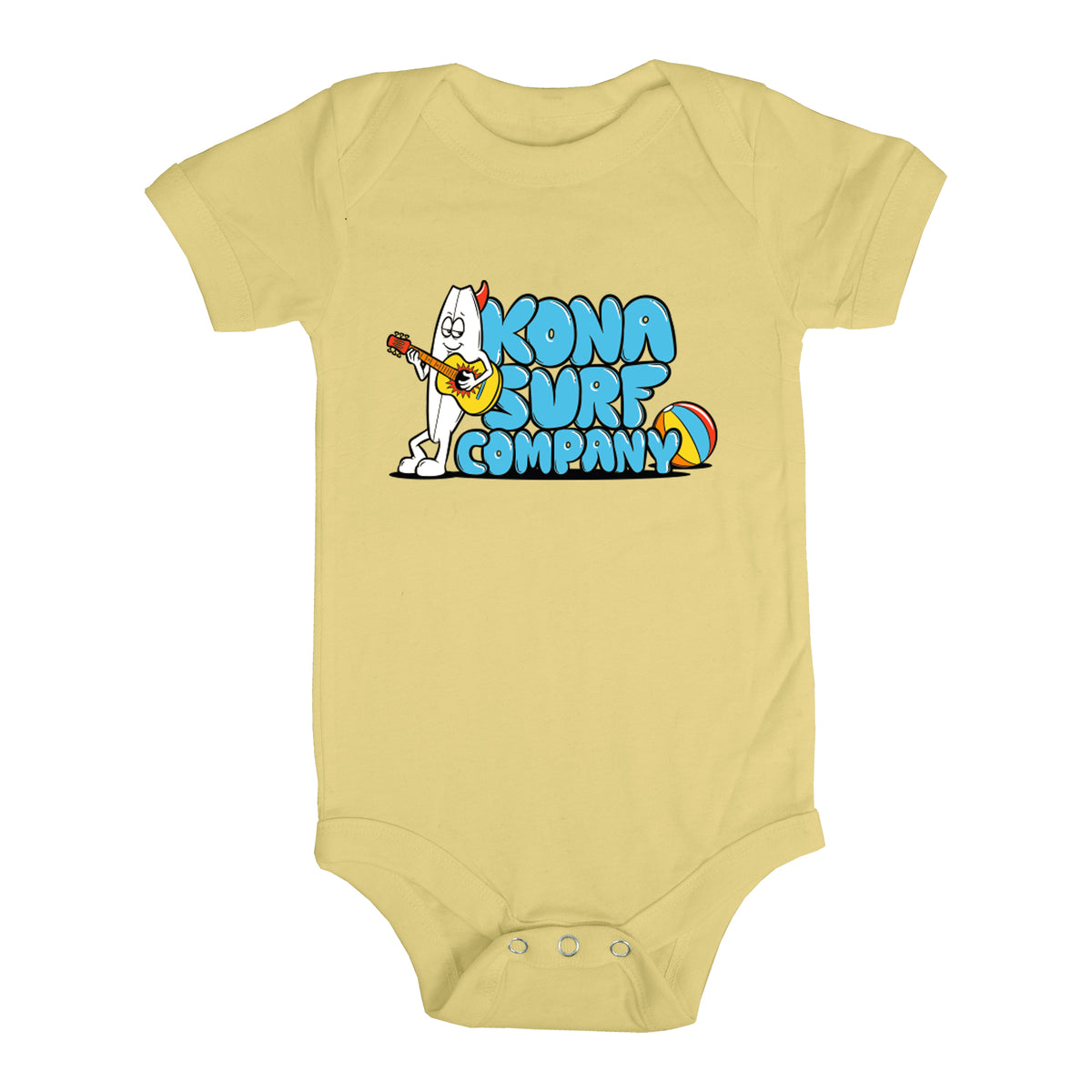 Guitar Surfer Infant Boys Short Sleeve Onesie