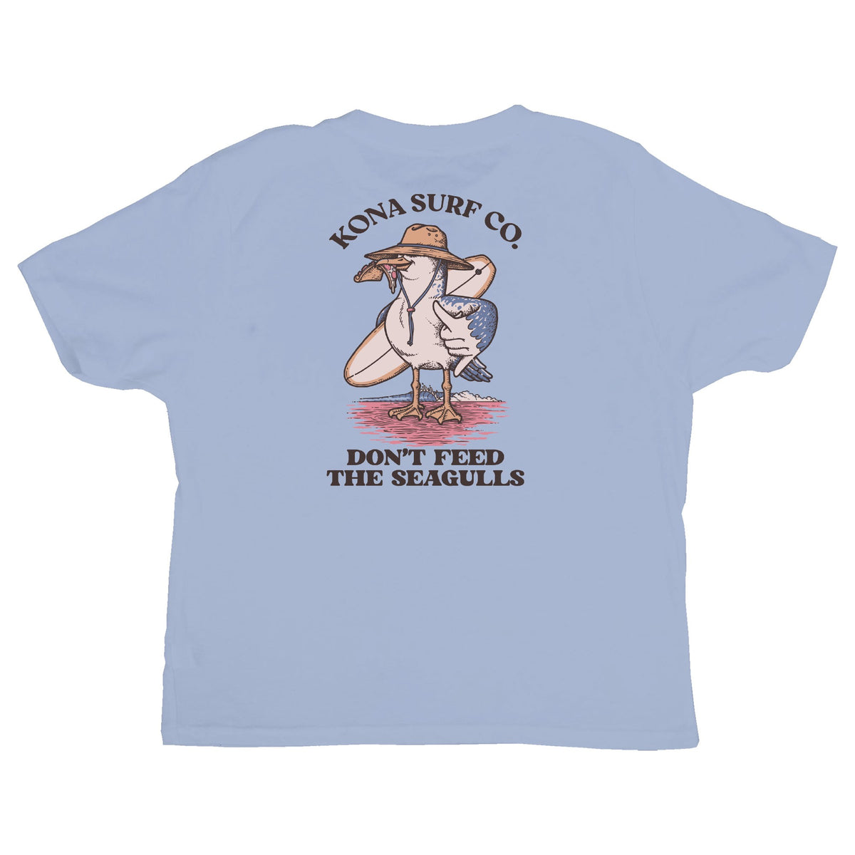 Dont Feed the Seagulls Infant Boys T-Shirt - Light Blue