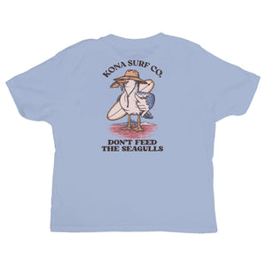 Dont Feed the Seagulls Infant Boys T-Shirt - Light Blue