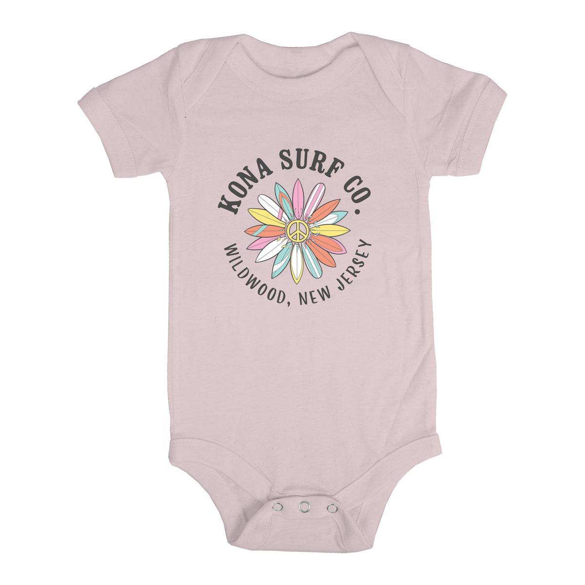Surflower Infant Girls Short Sleeve Onesie