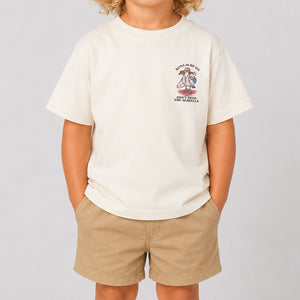 Dont Feed the Seagull Toddler Boys T-Shirt - Natural