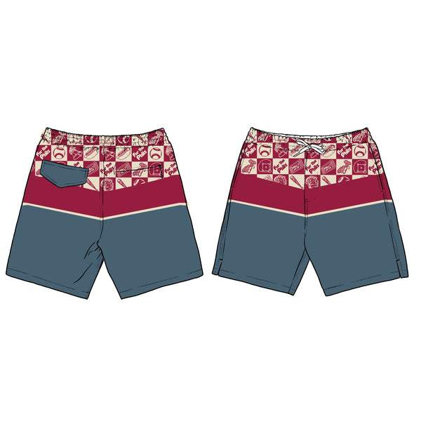Uncomplicated 13in Toddler Boys Elastic Boardshorts