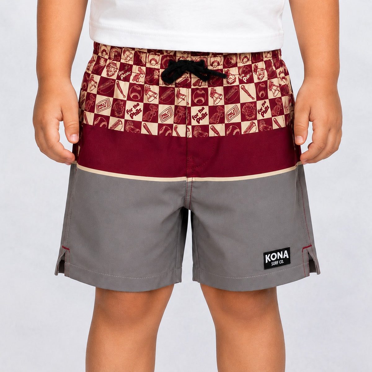 Uncomplicated 13in Toddler Boys Elastic Boardshorts - For the Phils