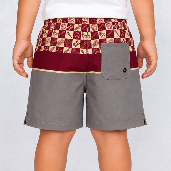 Uncomplicated 13in Toddler Boys Elastic Boardshorts - For the Phils