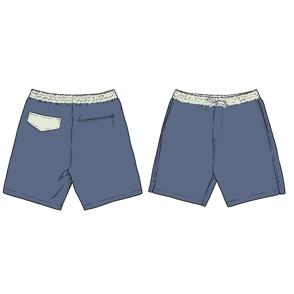 Uncomplicated 13in Toddler Boys Elastic Boardshorts