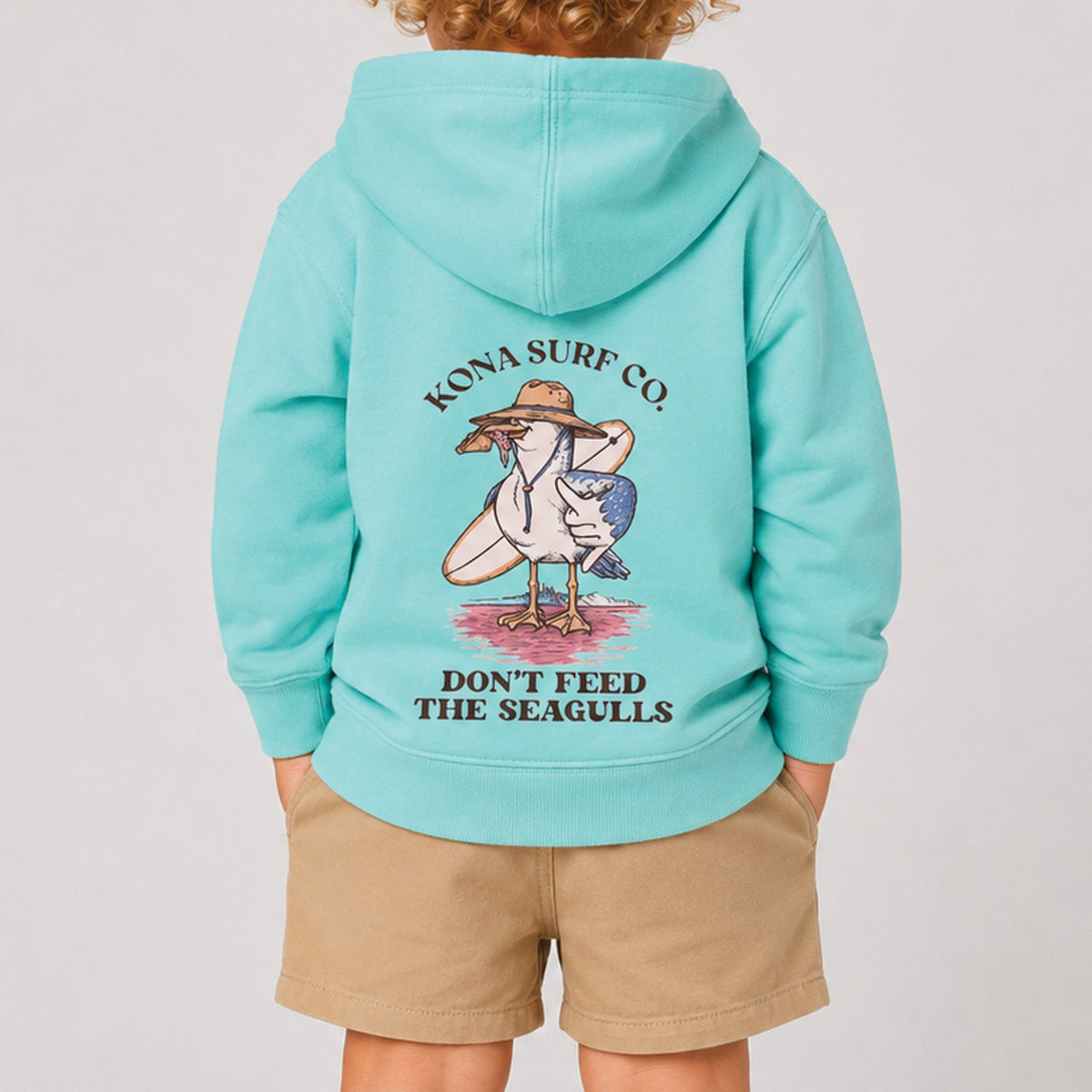 Dont Feed the Seagulls Toddler Boys Pullover Hoodie - Saltwater