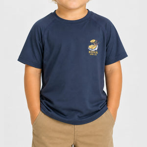 Free Ride 2 Toddler Boys UV Sun Protection T-Shirt - Navy