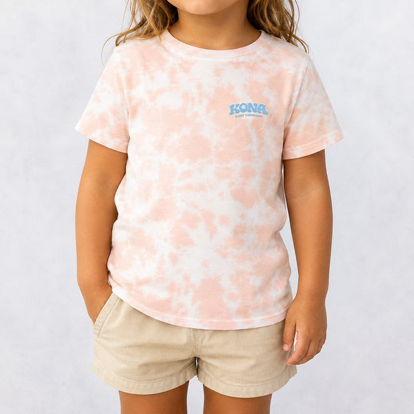 Bubble Puff Toddler Girls T-Shirt - Rose Tie Dye