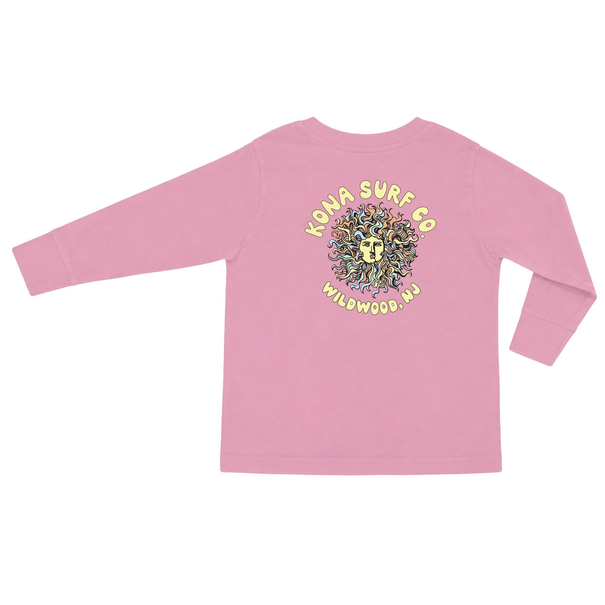 Bubble Original Sun Toddler Girls Long Sleeve Shirt - Pink/Summer