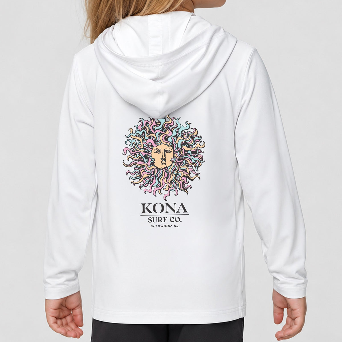 Original Sun Toddler Girls UV Sun Protection LS Shirt - Skylight/Summer