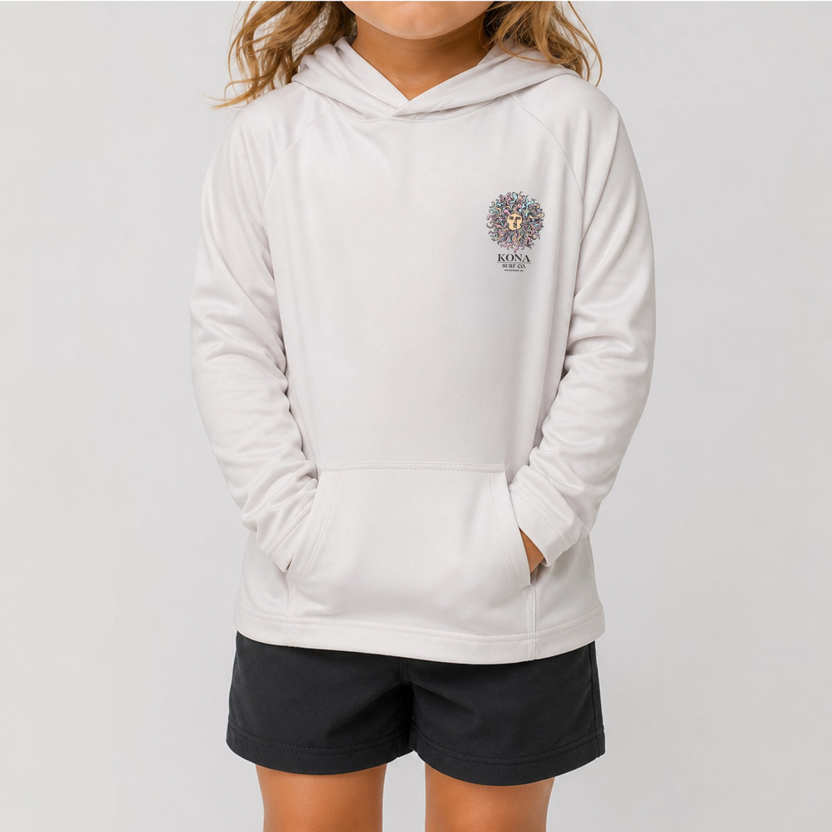 Original Sun Toddler Girls UV Sun Protection LS Shirt - Skylight/Summer