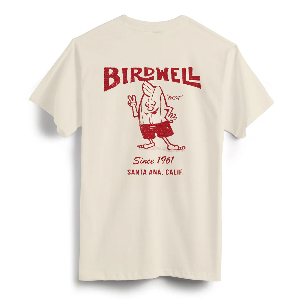Birdwell Since 61 Mens T-Shirt - Cream