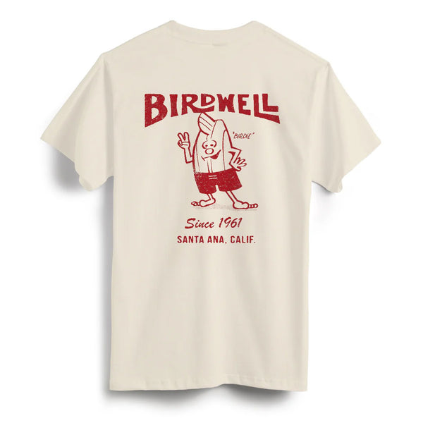 Birdwell Since 61 Mens T-Shirt - Cream
