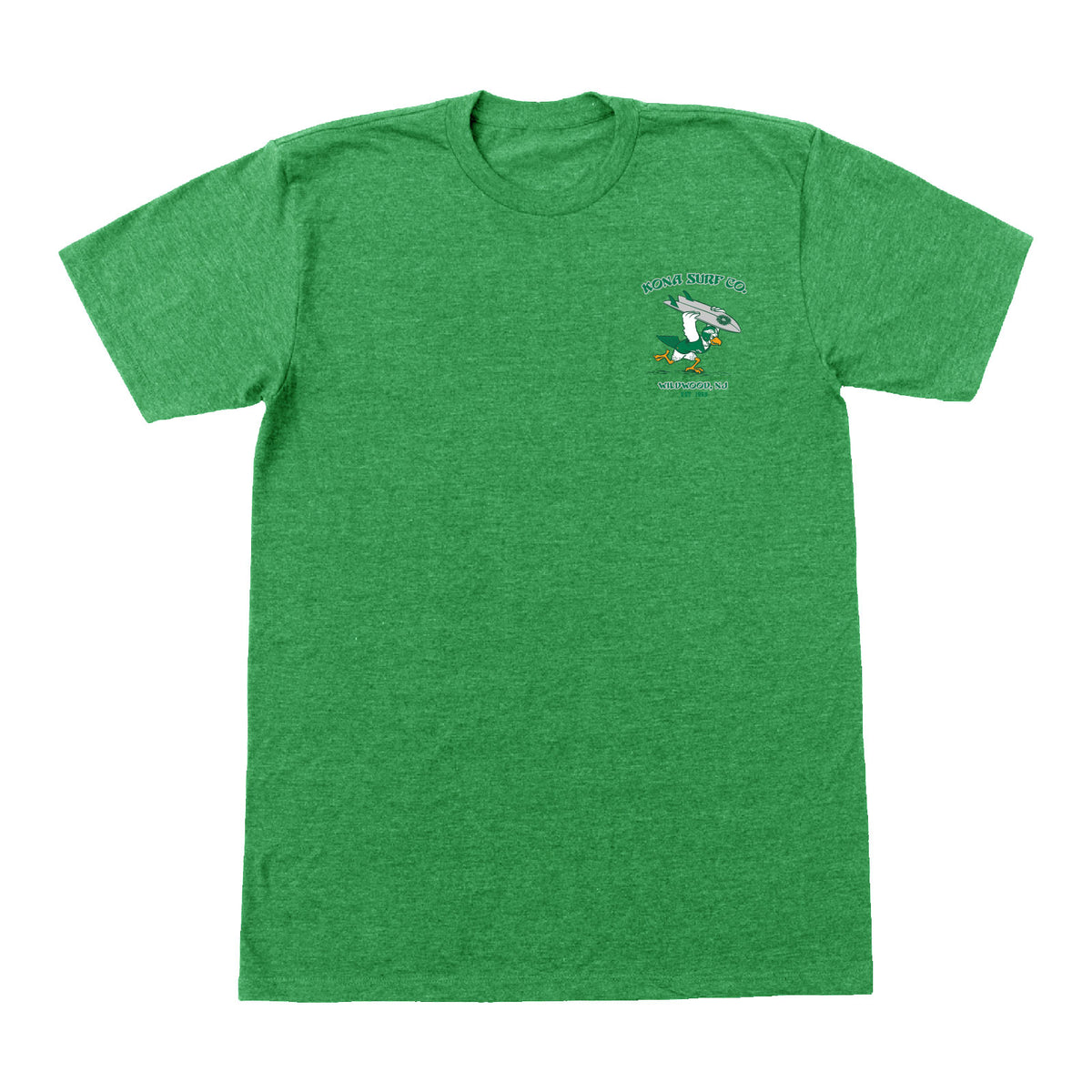 For The Birds Mens T-Shirt - Kelly Green