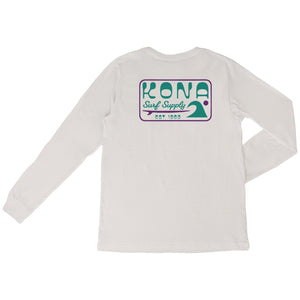 Surf Supply Mens Long Sleeve Shirt - Heather Natural