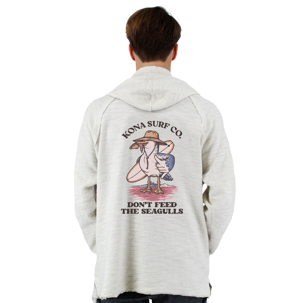 Dont Feed the Seagulls Mens Baja Pullover Hoodie