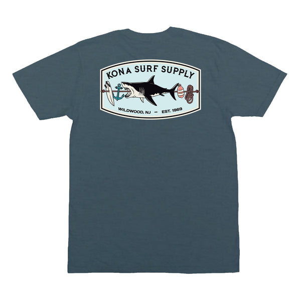 Shark Kabob 2 Mens T-Shirt - Heather Slate