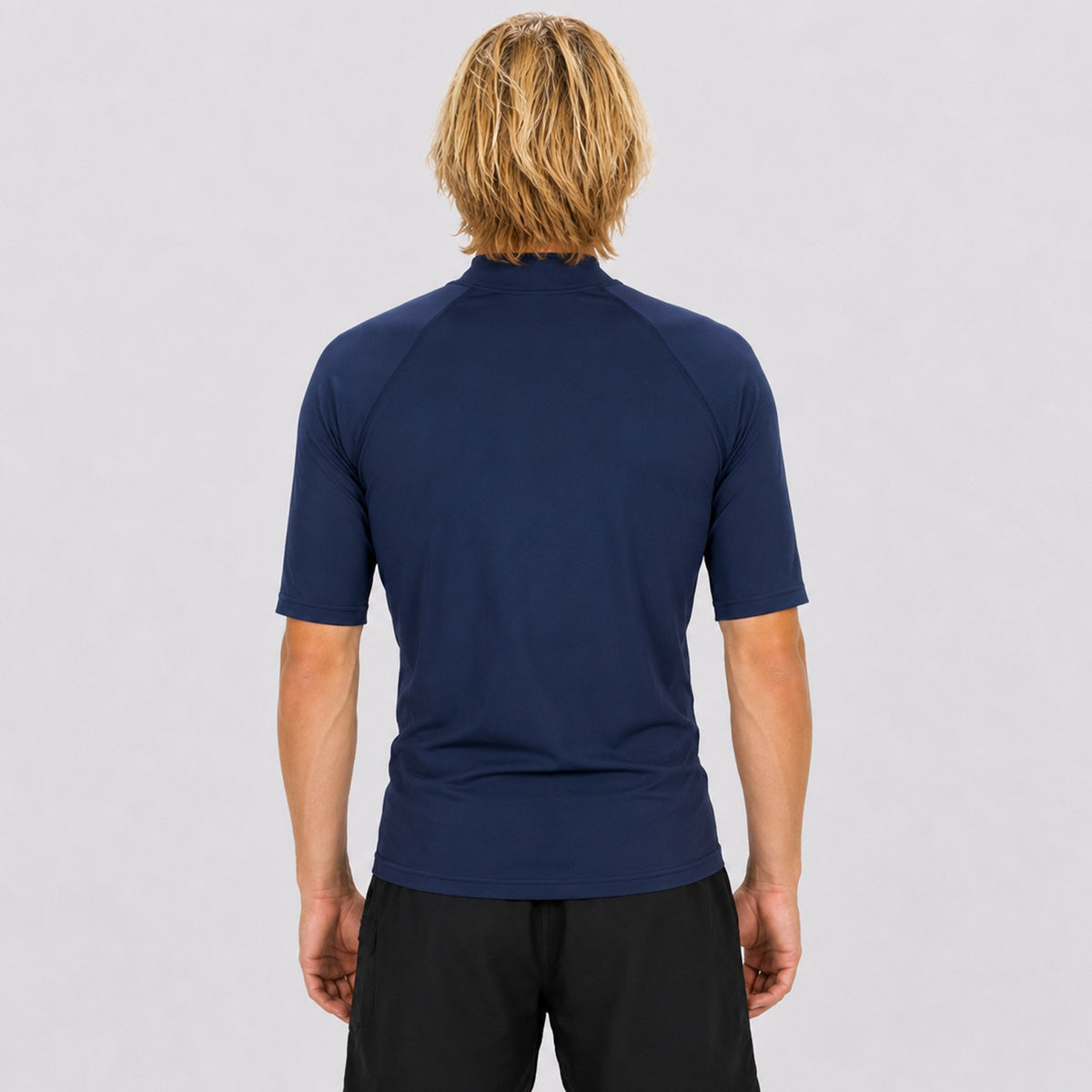 Branded Stretch UV S/S Mens Rashguard - Navy