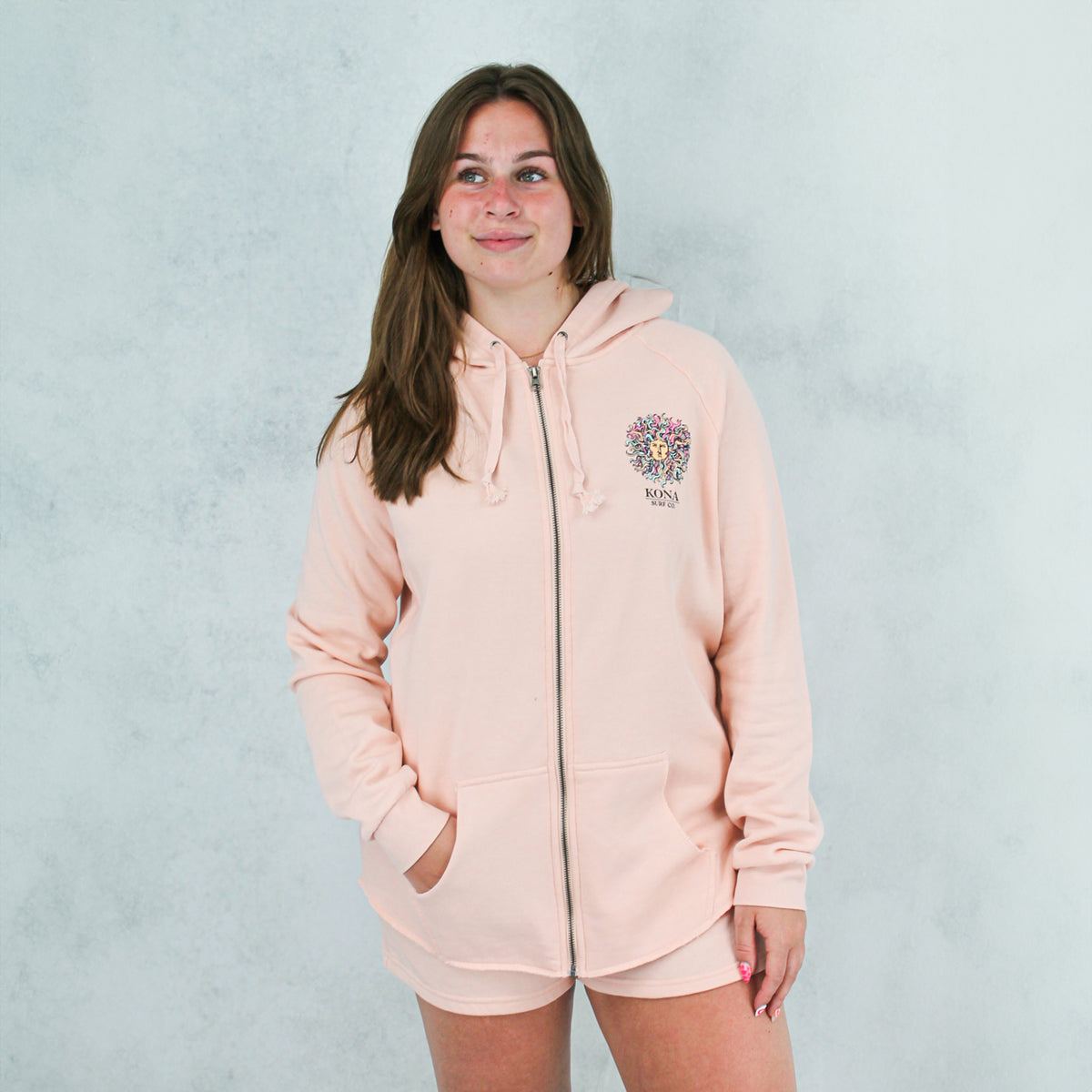 Original Sun Womens Zip Hoodie