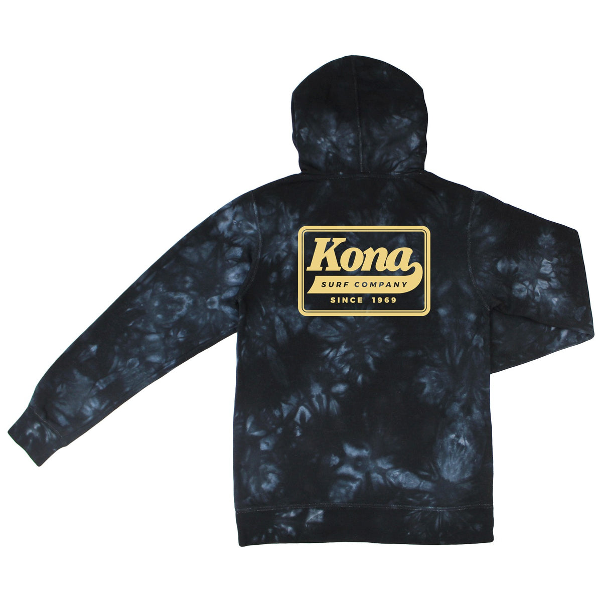 Standout Mens Pullover Hoodie - Black Tie Dye