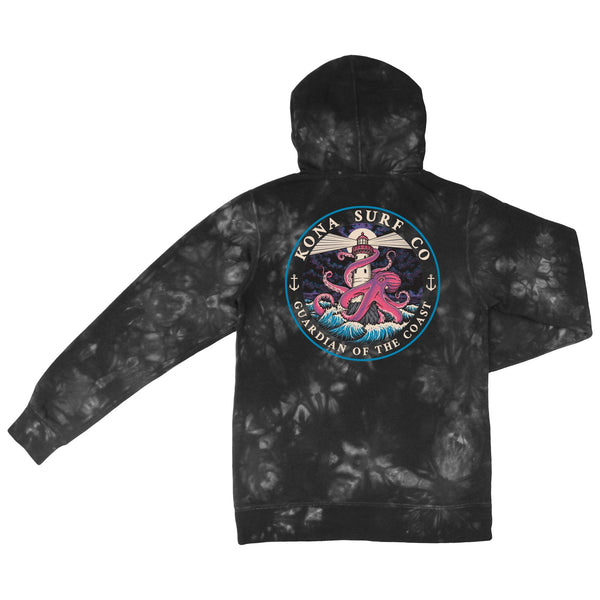 Guardian of the Coast Mens Pullover Hoodie - Tie Dye Black