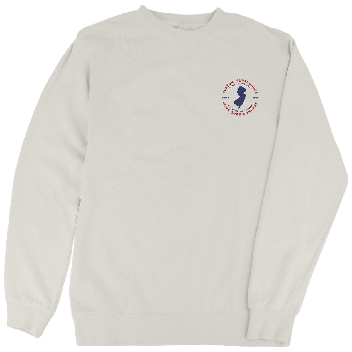 Built in Jersey Mens Crew Sweatshirt - Bone