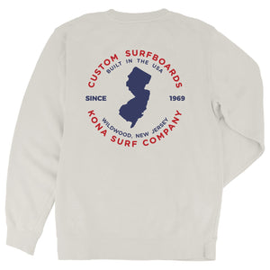 Built in Jersey Mens Crew Sweatshirt - Bone