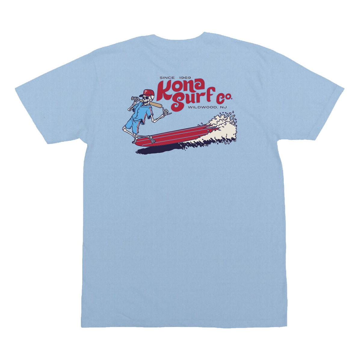 For the Phils 2 Mens T-Shirt - Heather Columbia Blue
