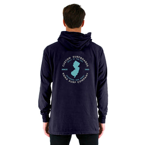 Built in Jersey Mens Light Hoodie - Anchor Slate