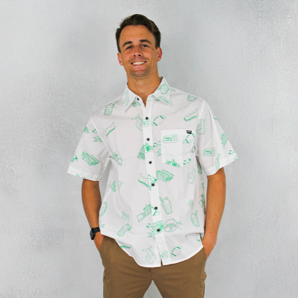 Backyard Standard Mens SS Woven - For the Birds