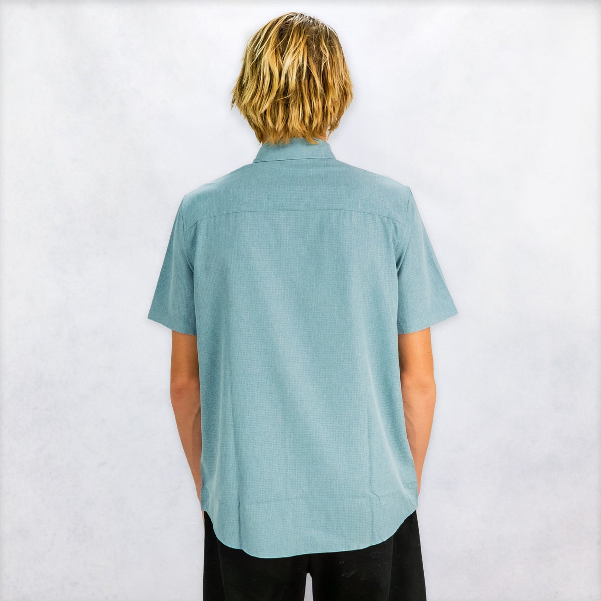 Shore Mens SS Woven - Storm