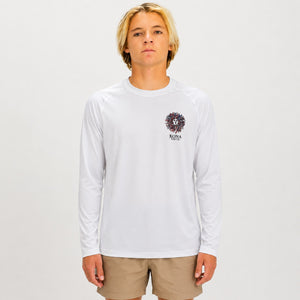 Original Sun Mens UV Sun Protection LS Shirt - White/Rwb