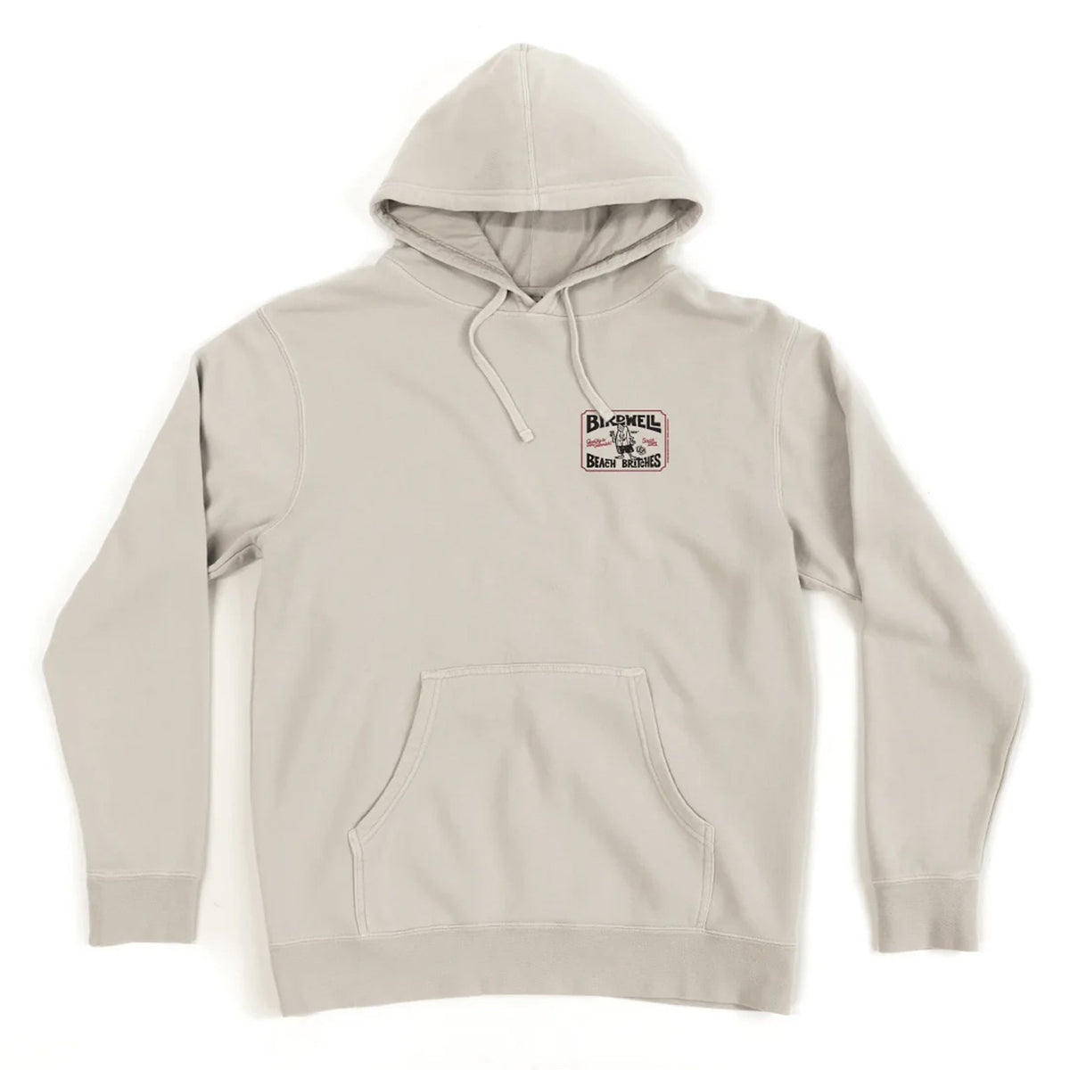 Birdwell Hangtag Mens Pullover Hoodie - Bone
