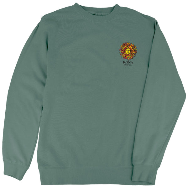 Original Sun Mens Crew Sweatshirt - Alpine Green/Original
