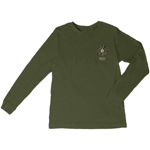 Original Sun Mens Long Sleeve Shirt - Olive/Camo