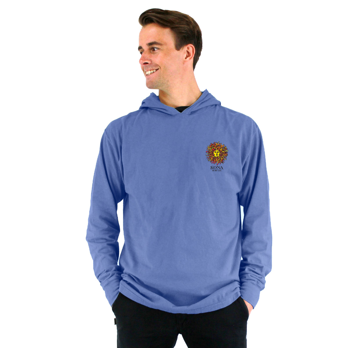 Original Sun Mens Light Hoodie - Deep Forte Blue/Original