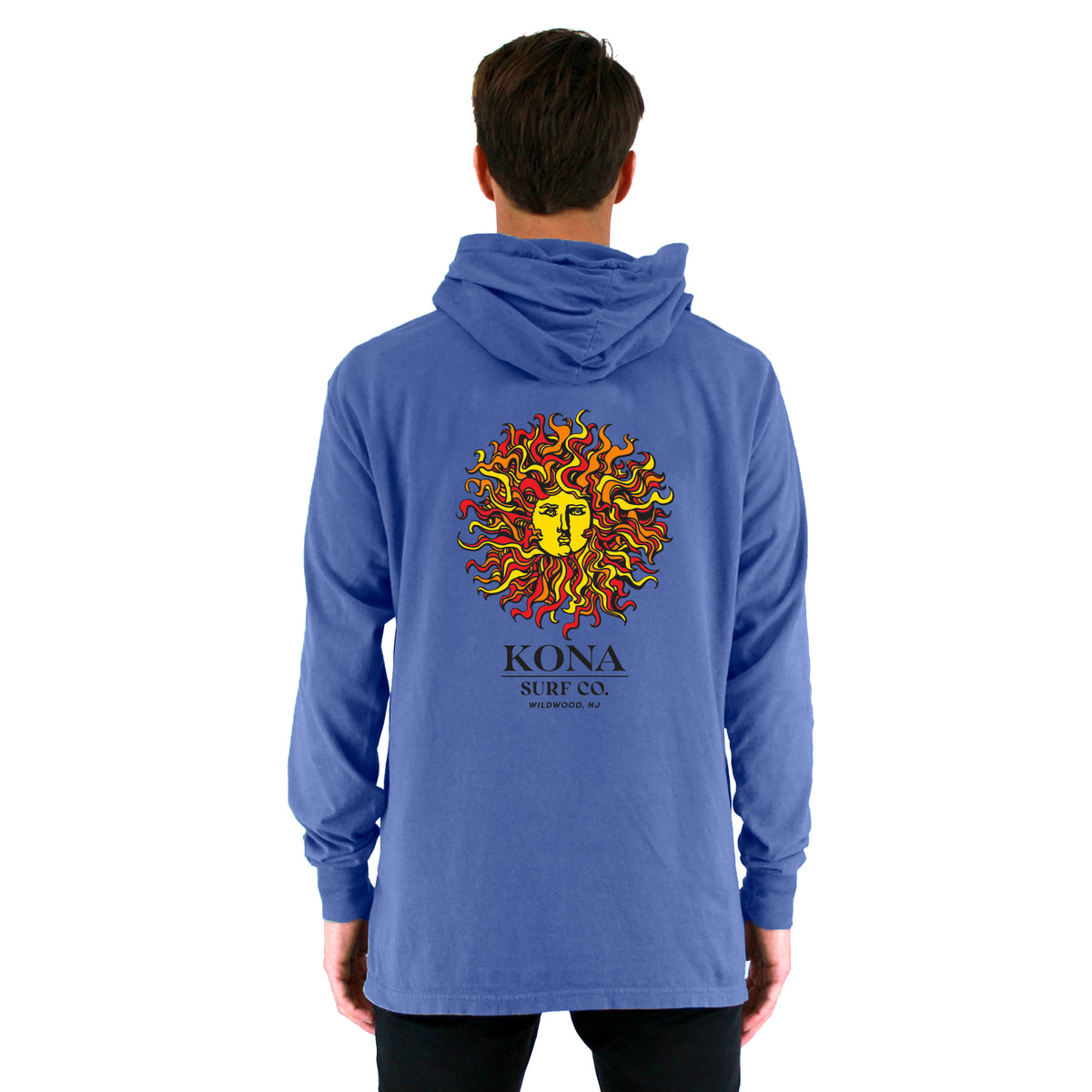 Original Sun Mens Light Hoodie - Deep Forte Blue/Original