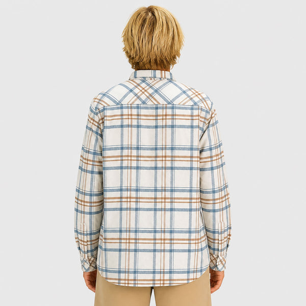 Sandbar Mens LS Woven - White