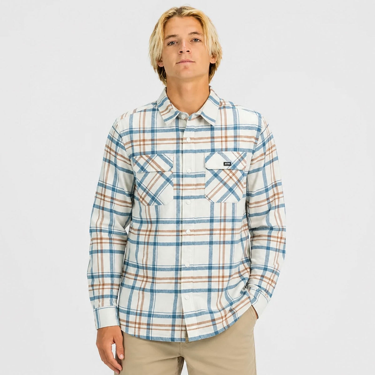 Sandbar Mens LS Woven - White