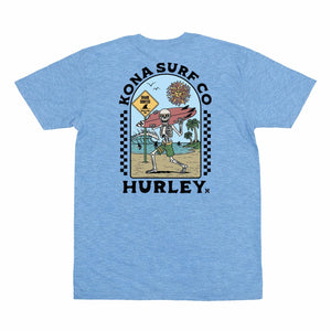Kona x Hurley 2026 Collab Mens T-Shirt - Frost Blue