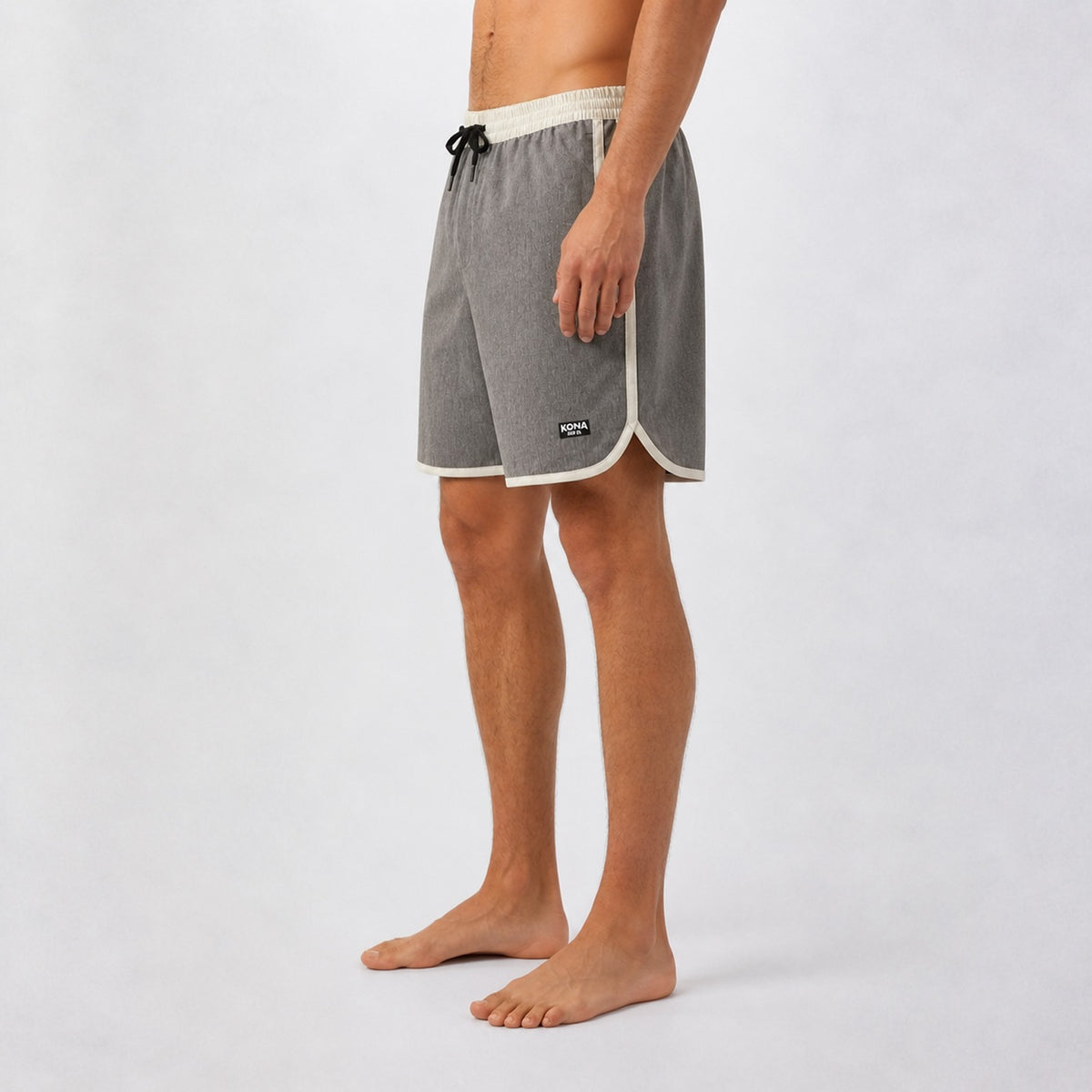 Uncomplicated Scallop 17in Mens Boardshorts - Sandstone/Grey